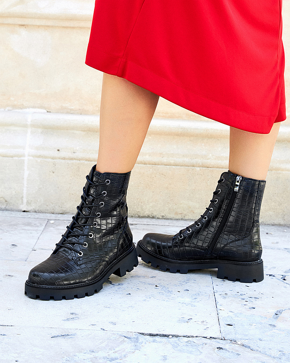 Buonarotti Veterboots Zwart Croc