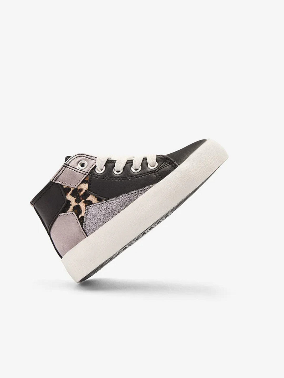 Conguitos Hoge Sneakers Meisjes Zwart Star Leopard