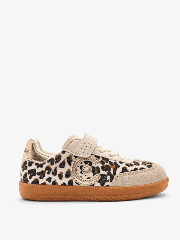 Conguitos Sneakers Meisjes Creme Leopard Logo