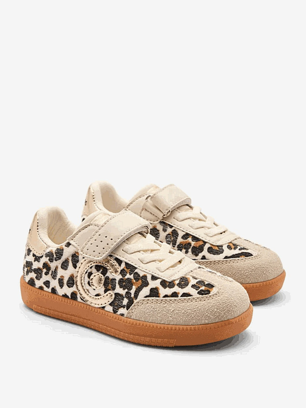 Conguitos Sneakers Meisjes Creme Leopard Logo