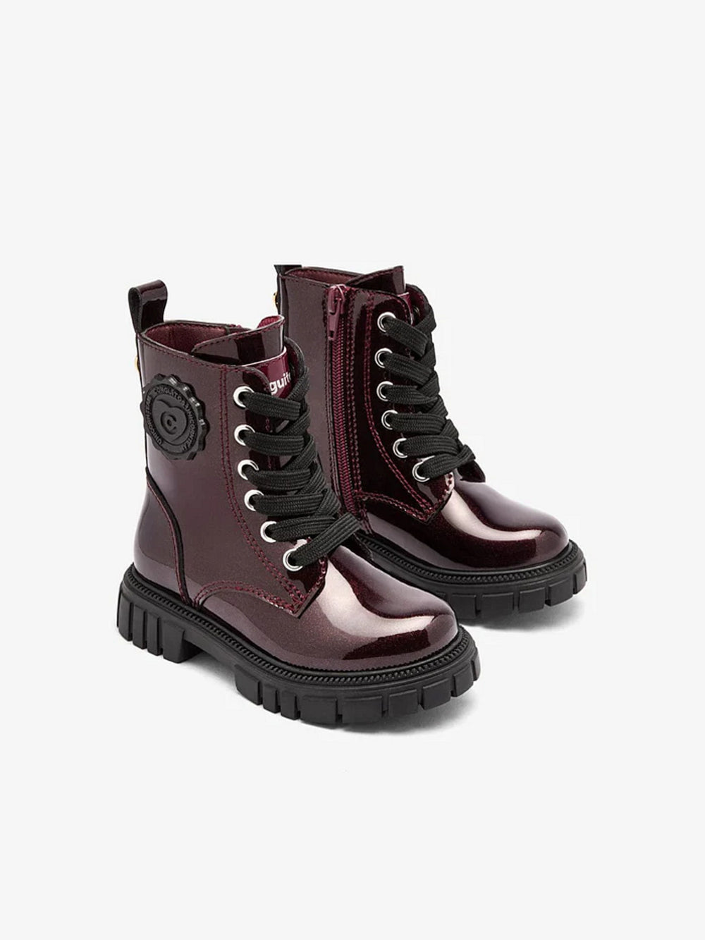 Conguitos Veterboots Meisjes Burgundy Lak
