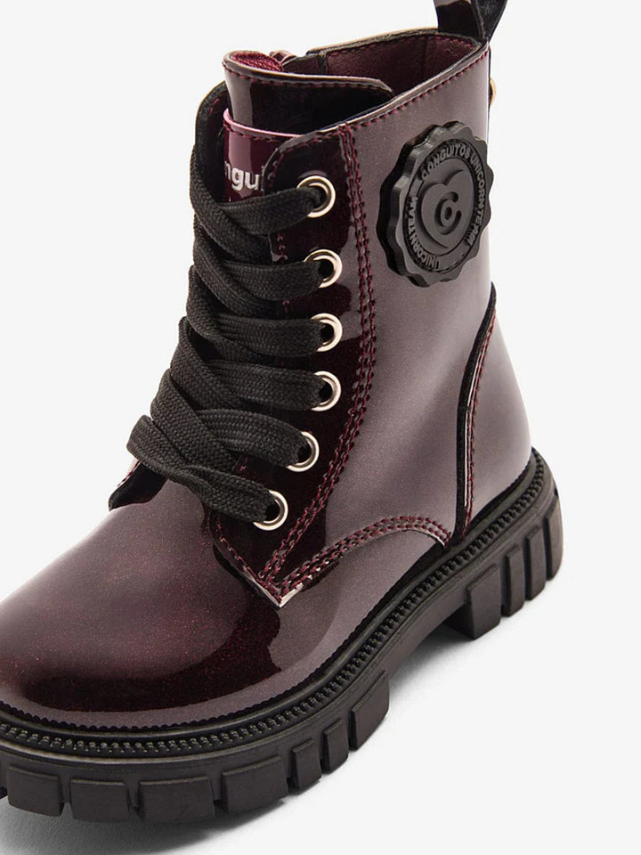 Conguitos Veterboots Meisjes Burgundy Lak