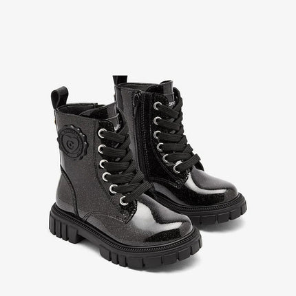Conguitos Veterboots Meisjes Zwart Lak
