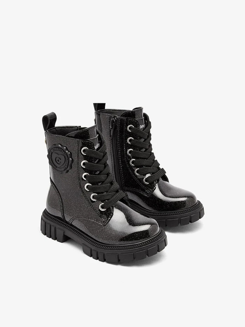 Conguitos Veterboots Meisjes Zwart Lak