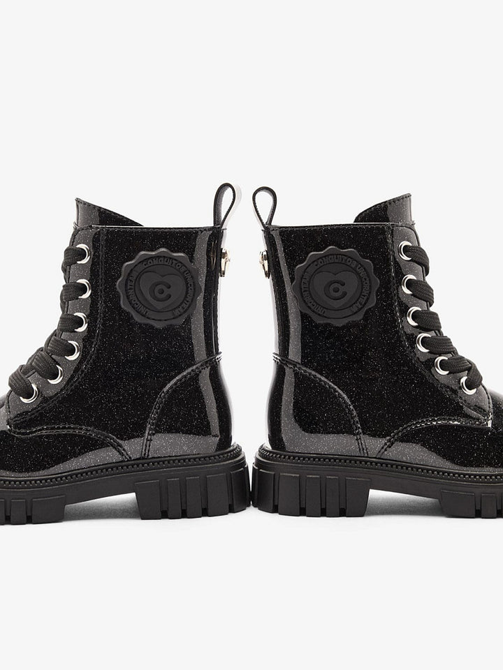 Conguitos Veterboots Meisjes Zwart Lak