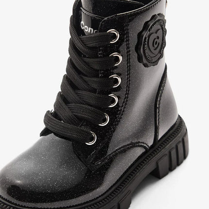 Conguitos Veterboots Meisjes Zwart Lak