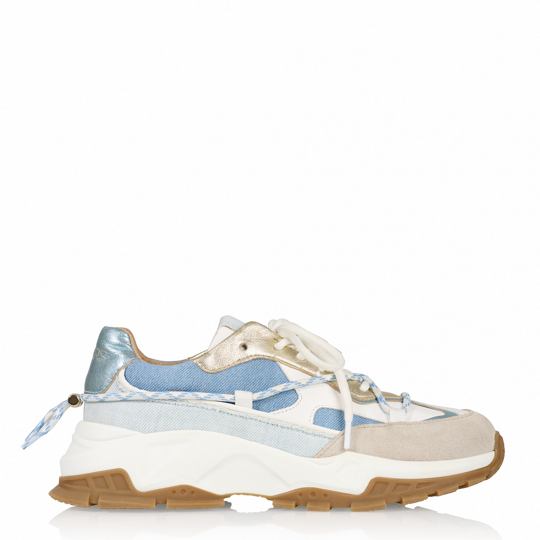 DWRS The label DWRS sneakers BONNEY denim Champagne