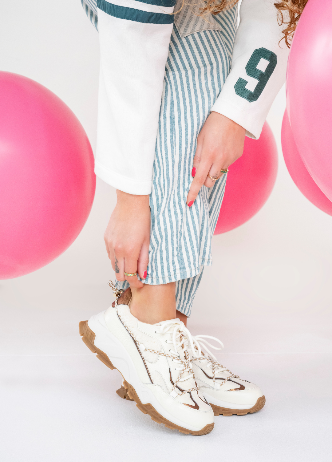 DWRS The label DWRS sneakers BONNEY teddy Off white / Bronze