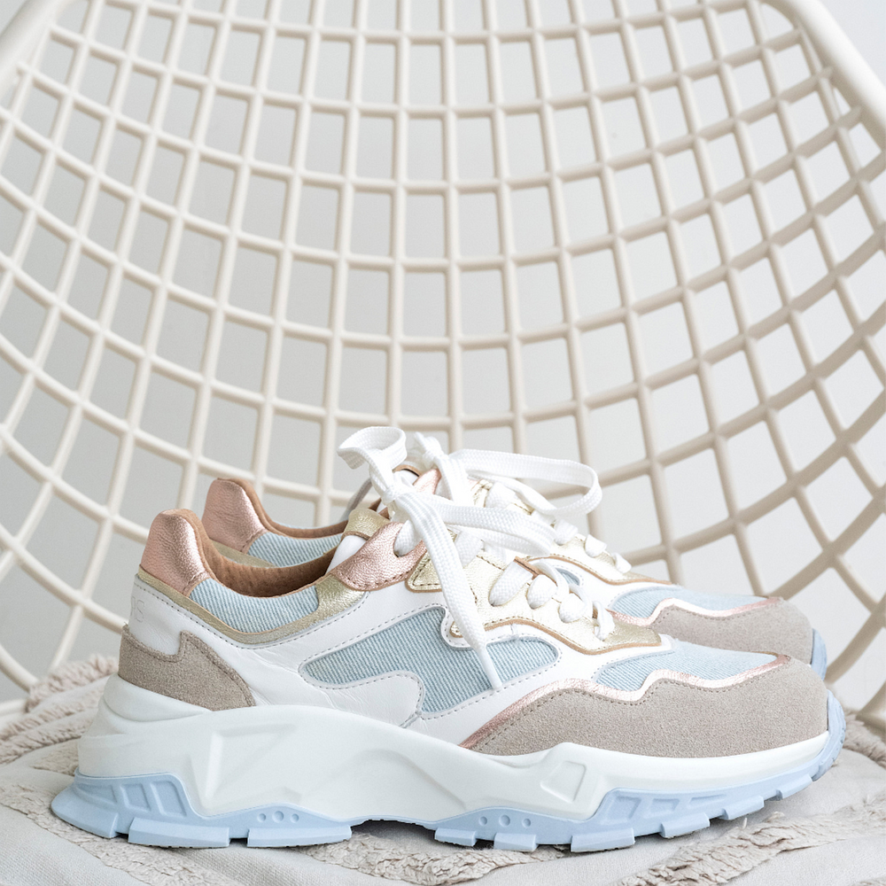 DWRS The label DWRS sneakers CHESTER denim Rosé