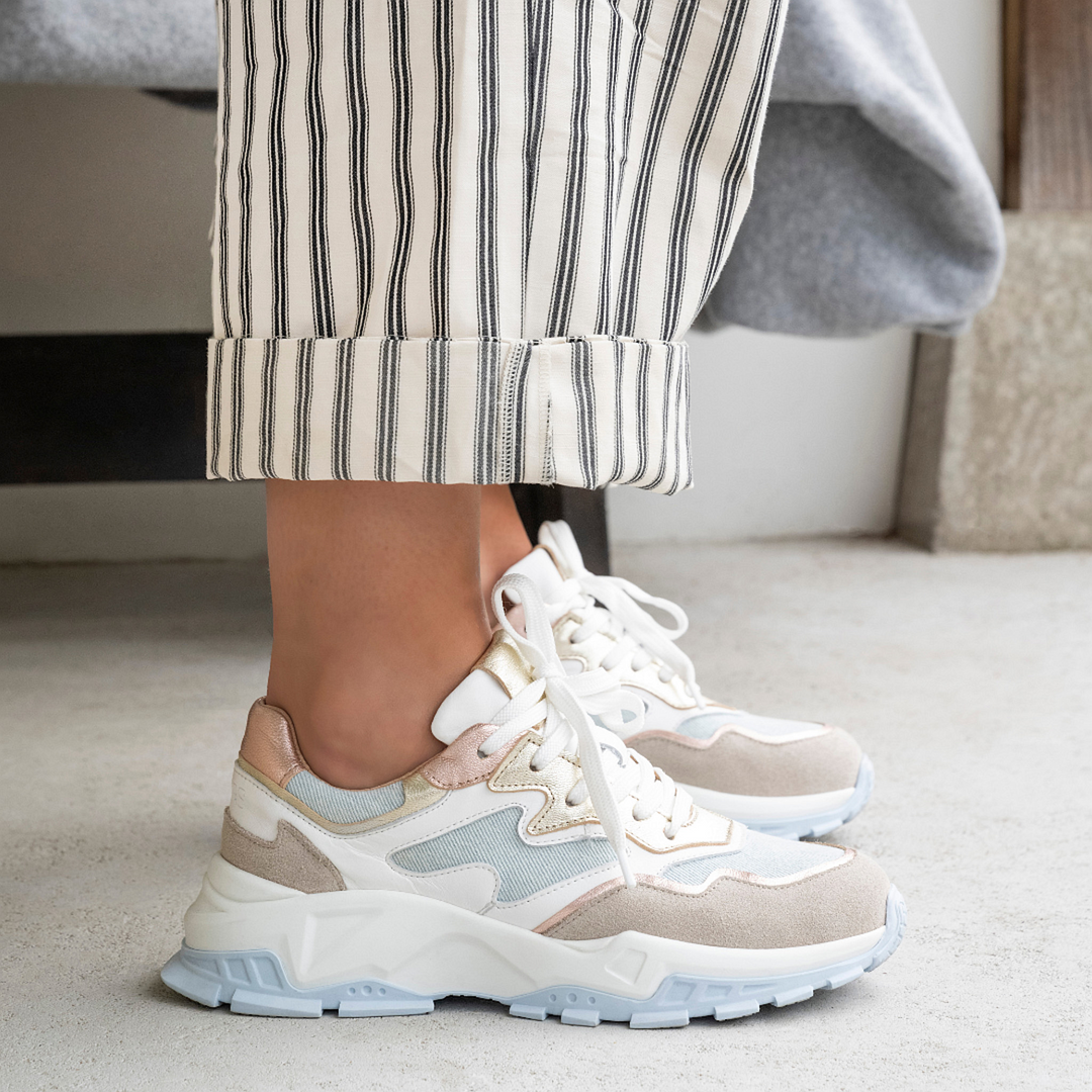 DWRS The label DWRS sneakers CHESTER denim Rosé