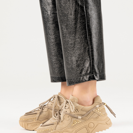 DWRS The label DWRS sneakers JUPITER Beige studs