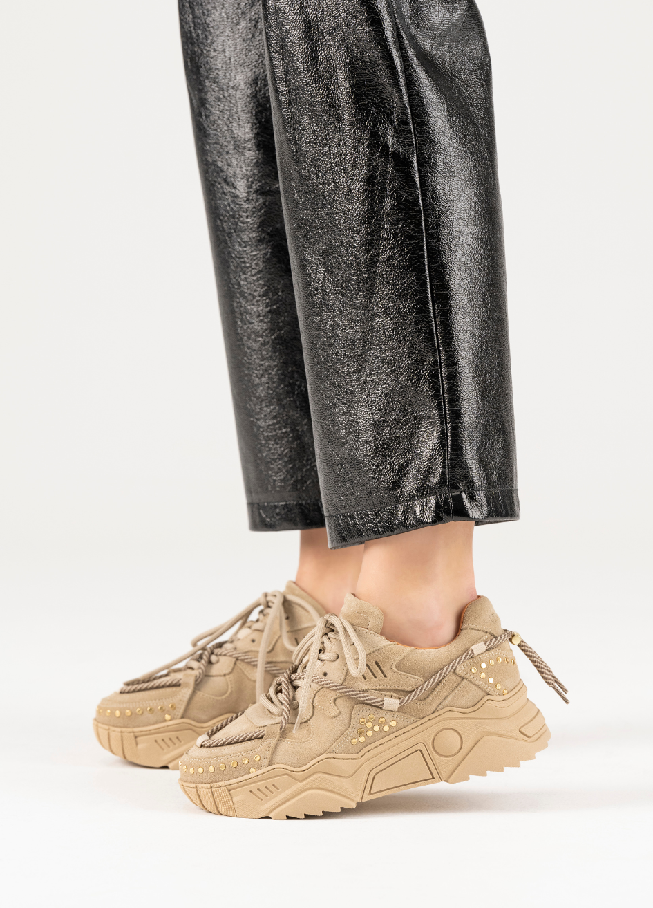 DWRS The label DWRS sneakers JUPITER Beige studs