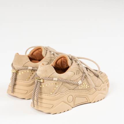 DWRS The label DWRS sneakers JUPITER Beige studs