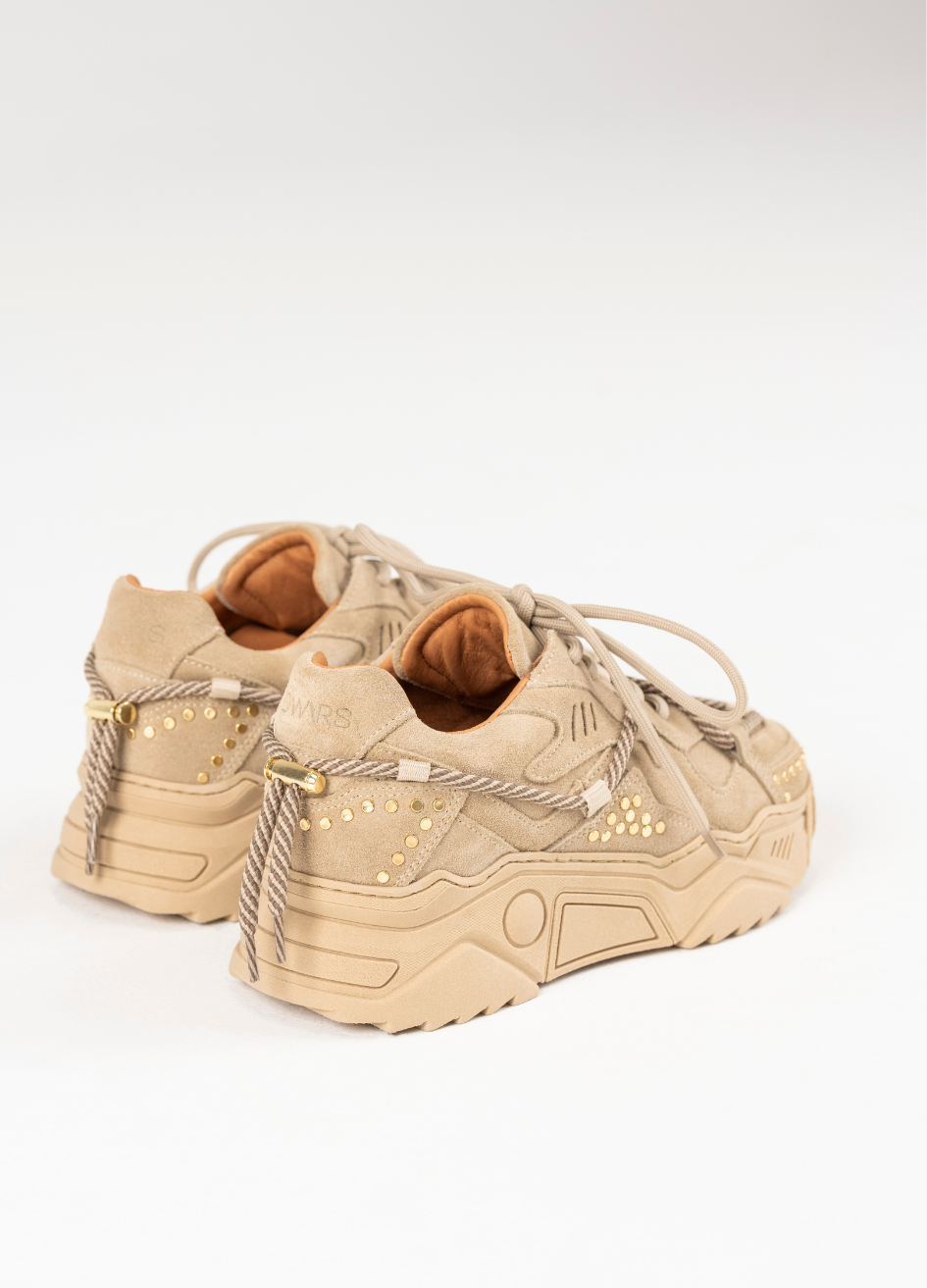 DWRS The label DWRS sneakers JUPITER Beige studs