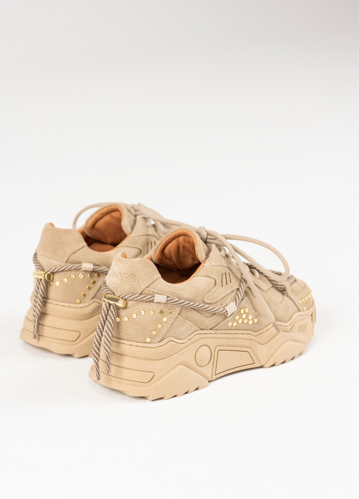 DWRS The label DWRS sneakers JUPITER Beige studs