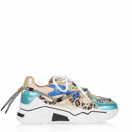DWRS The label DWRS sneakers JUPITER Leopard Beige Aqua