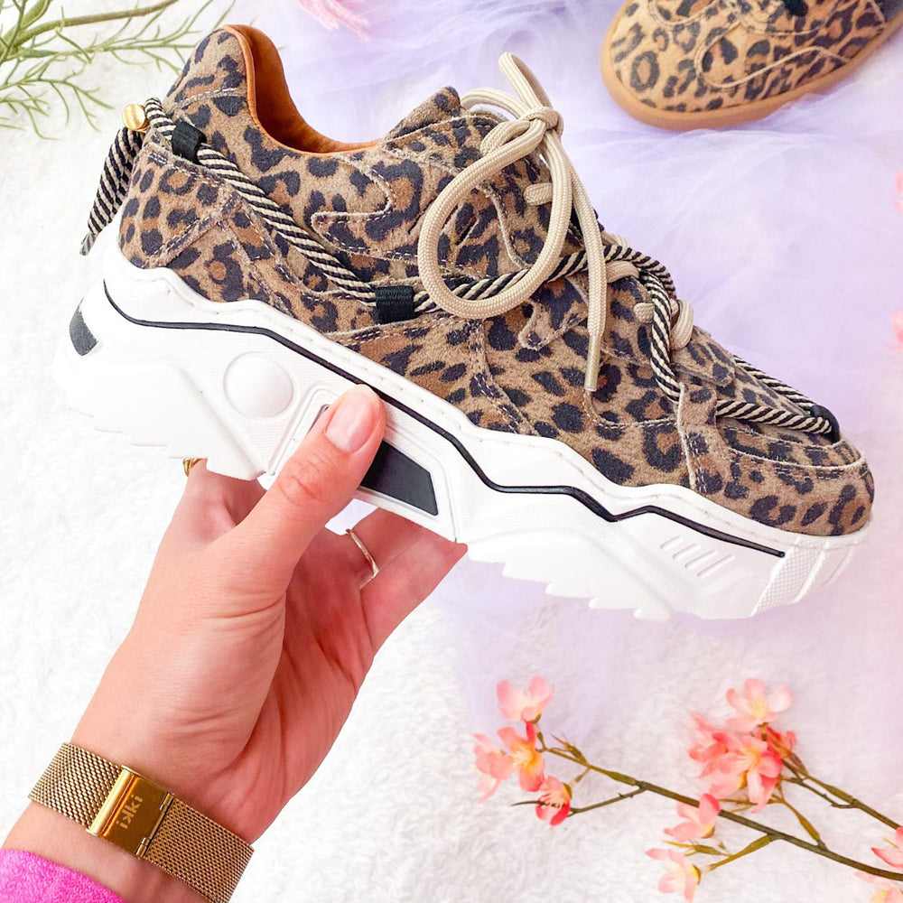 DWRS The label DWRS sneakers JUPITER Leopard Beige