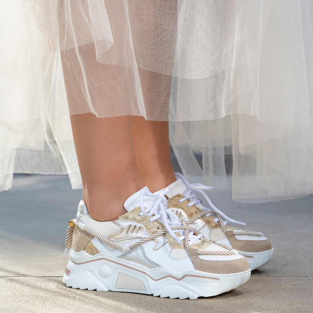 DWRS The label DWRS sneakers JUPITER Snake Sand Champagne