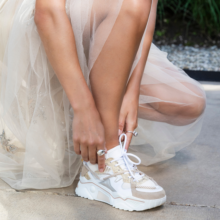 DWRS The label DWRS sneakers JUPITER Snake Sand Champagne