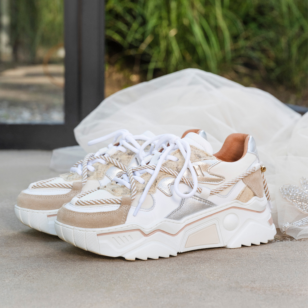 DWRS The label DWRS sneakers JUPITER Snake Sand Champagne