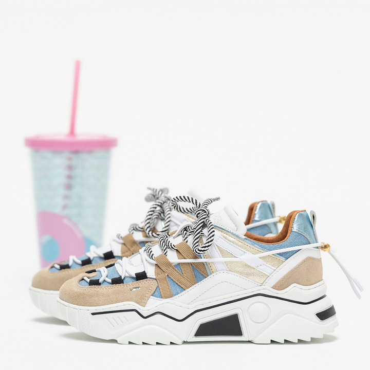 DWRS The label DWRS sneakers ORION denim Sand / Jeans