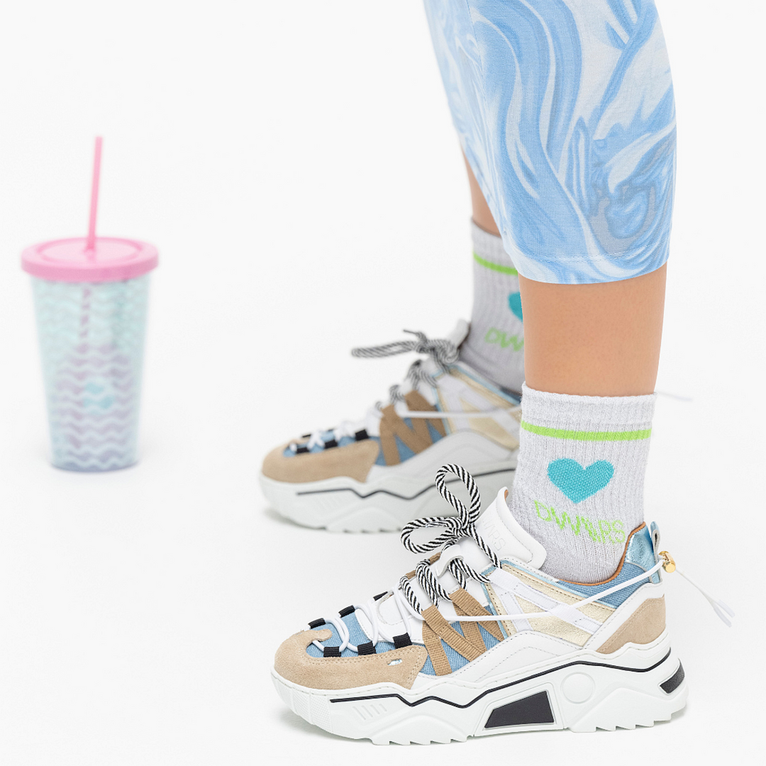DWRS The label DWRS sneakers ORION denim Sand / Jeans