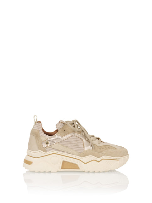 DWRS The label DWRS sneakers PLUTO  beige corduroy