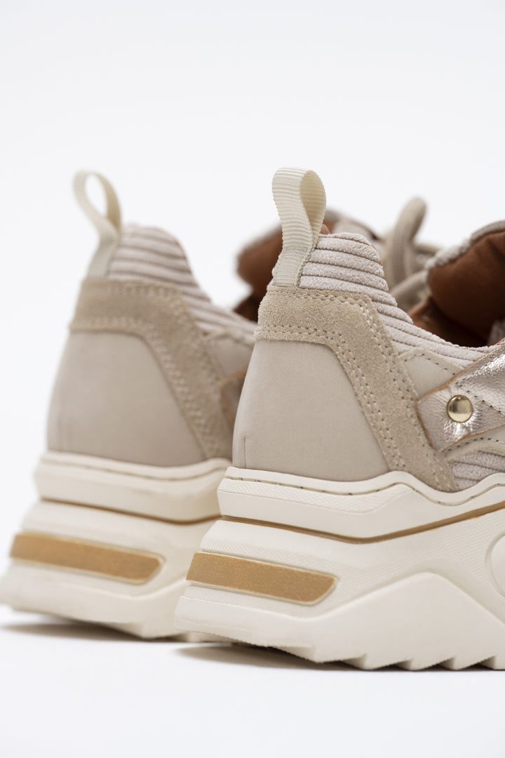 DWRS The label DWRS sneakers PLUTO  beige corduroy