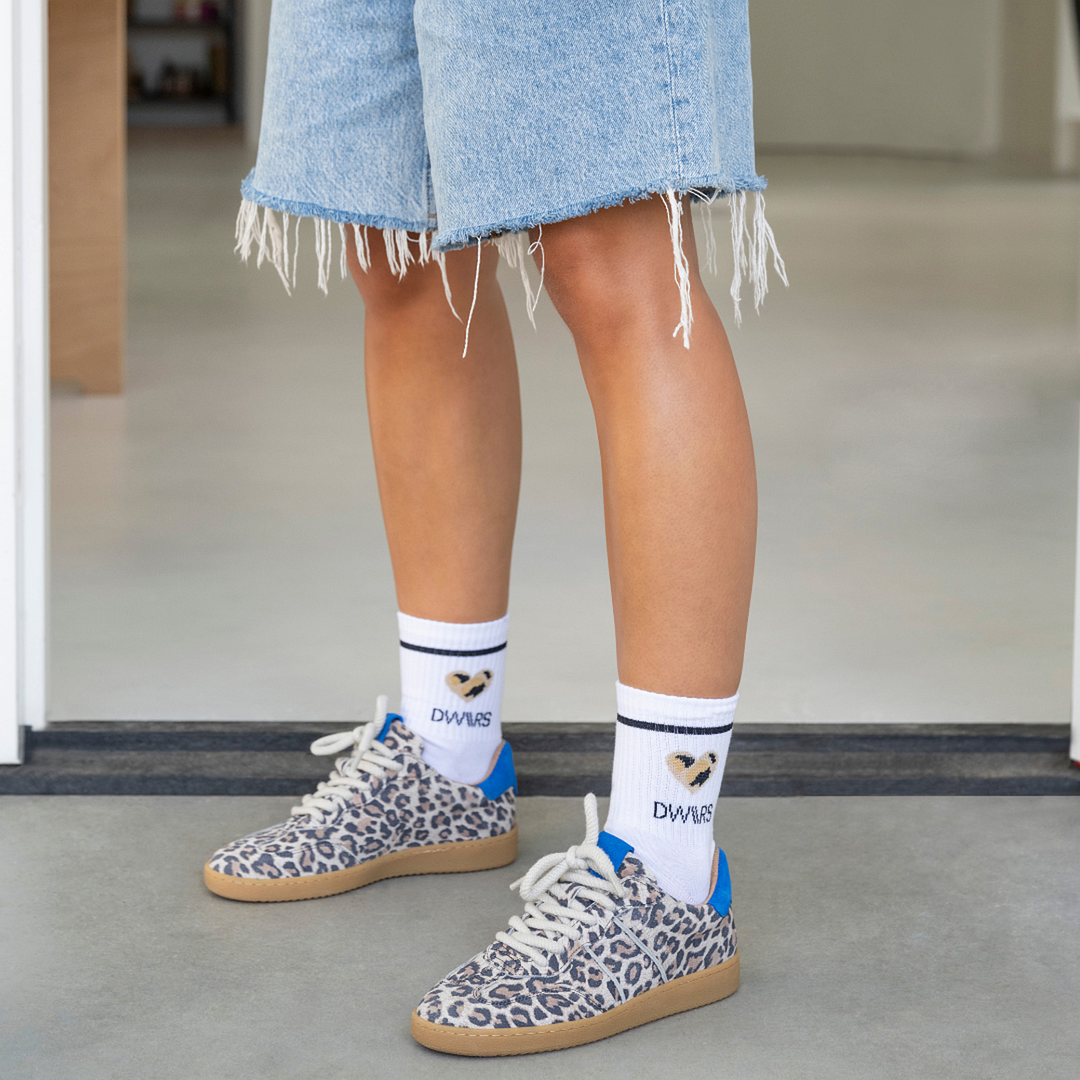 DWRS The label DWRS sneakers POONA leopard Kobalt