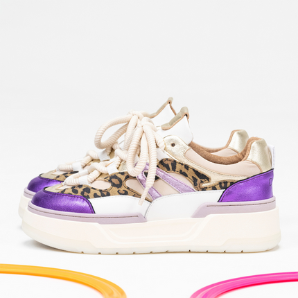 DWRS The label DWRS sneakers WALTON leopard Sand - Purple