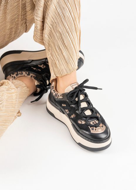 DWRS The label DWRS sneakers WALTON zwart leopard