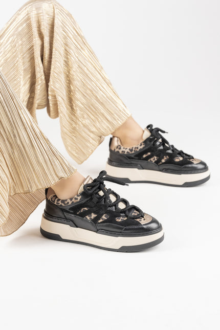 DWRS The label DWRS sneakers WALTON zwart leopard