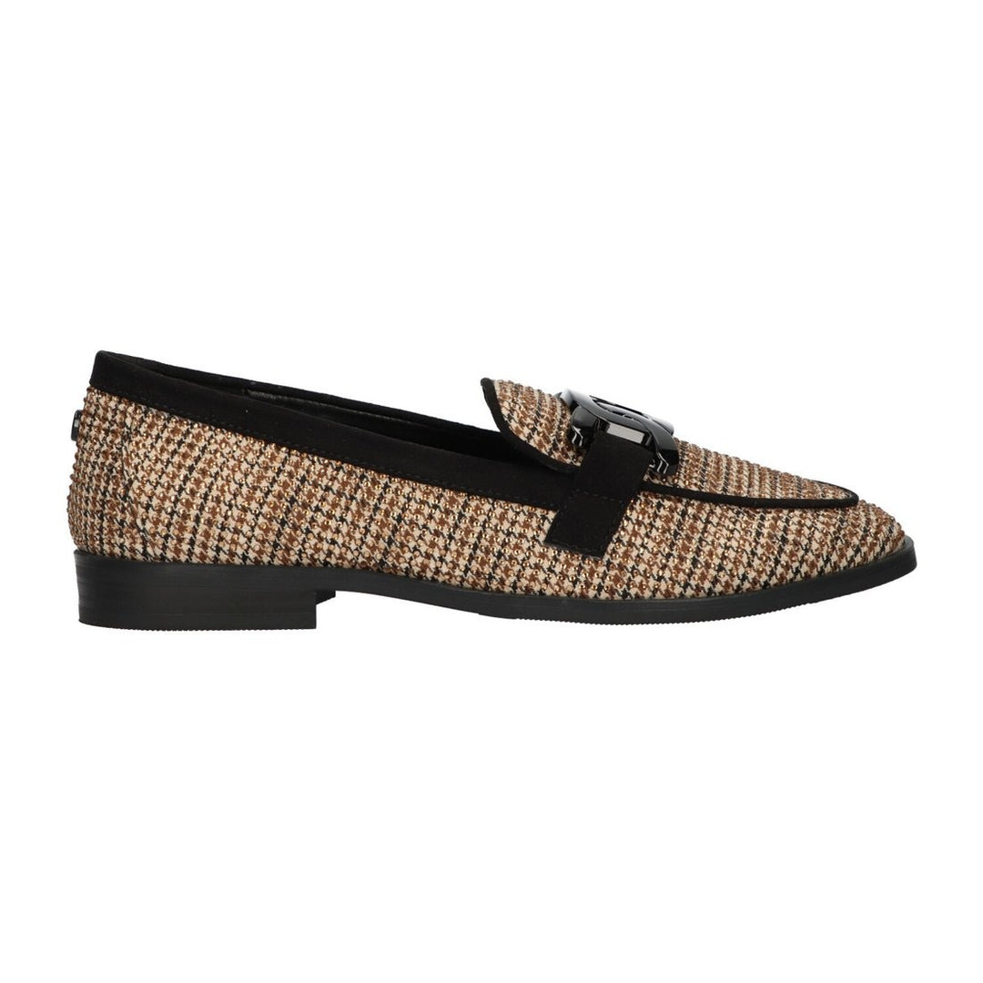La Strada Loafers Beige Strass Chain