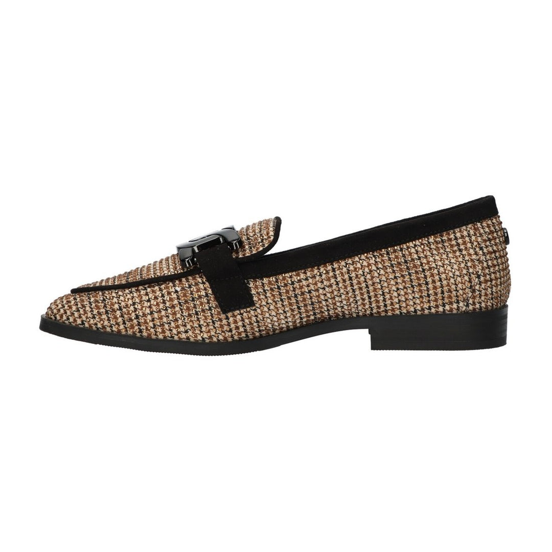 La Strada Loafers Beige Strass Chain