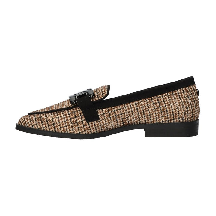 La Strada Loafers Beige Strass Chain
