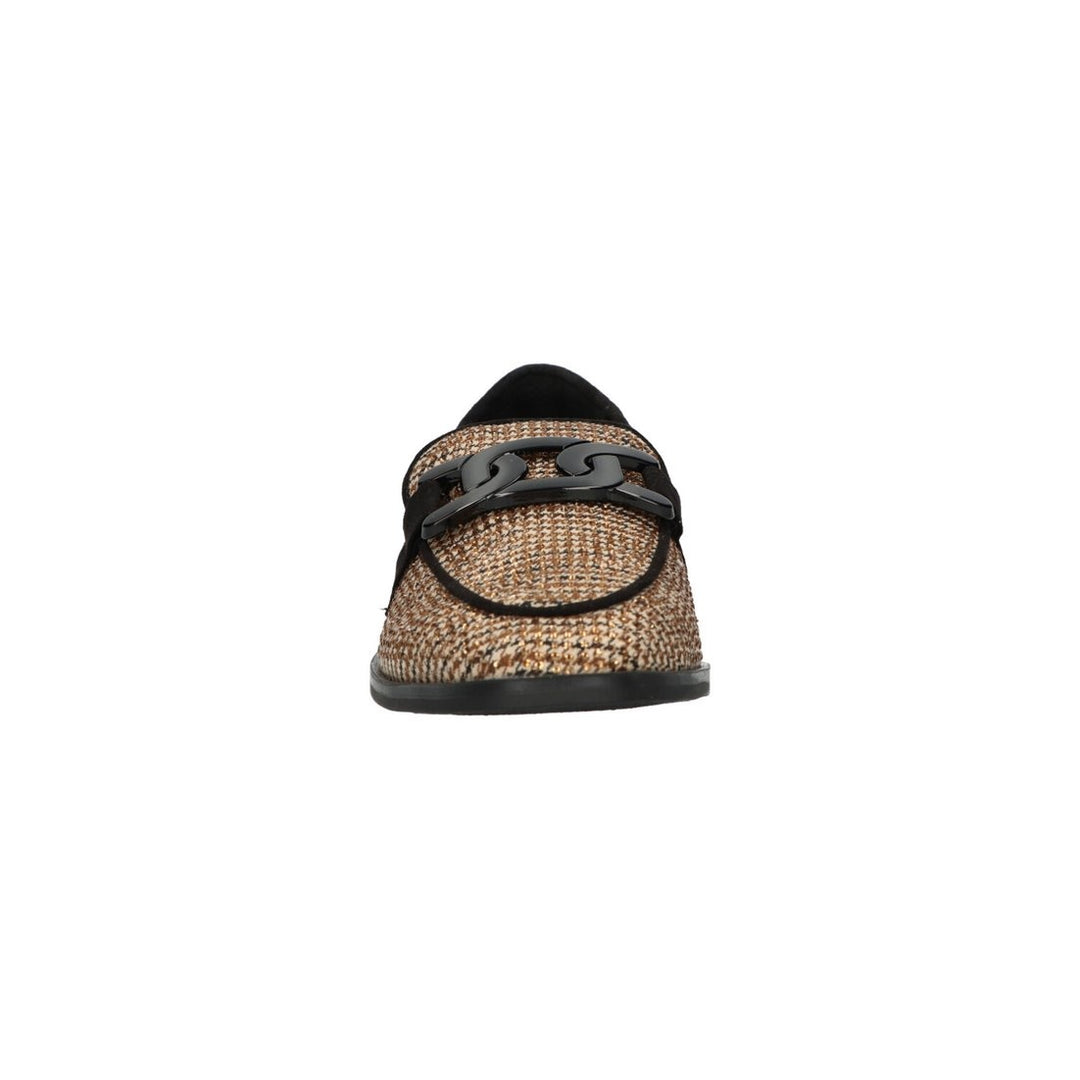La Strada Loafers Beige Strass Chain