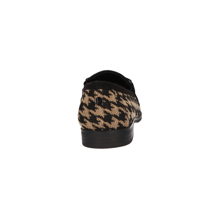 La Strada Loafers Zwart Print Beige Gesp