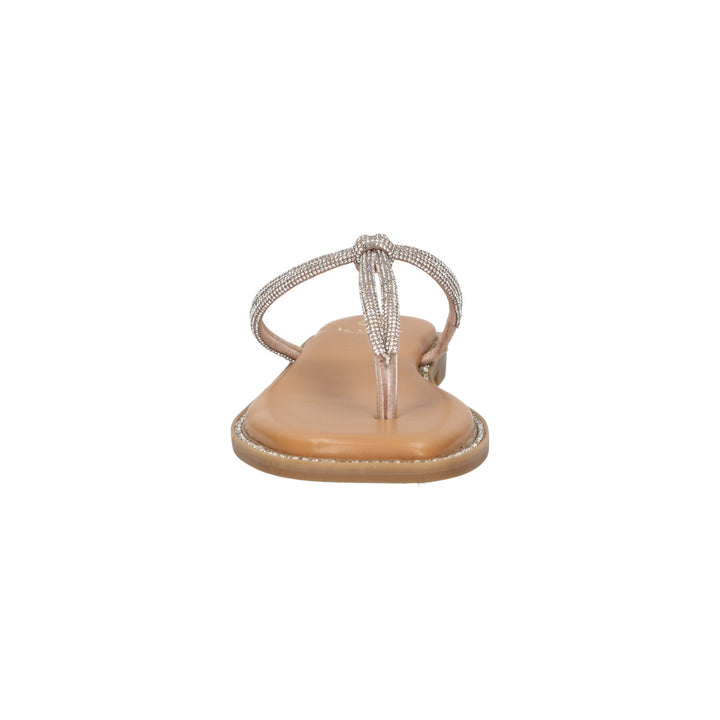 La Strada Slippers Nude Steentjes