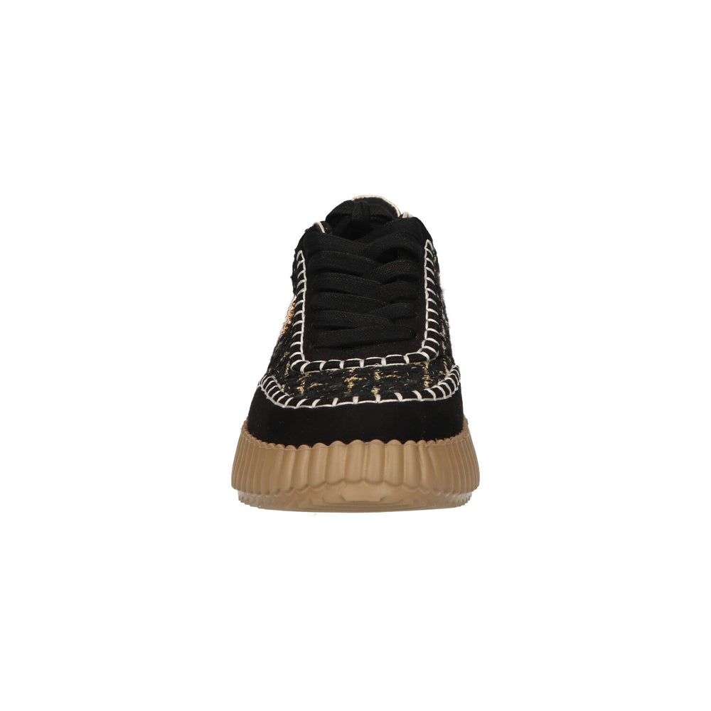 La Strada Sneakers Zwart Canvas Goud