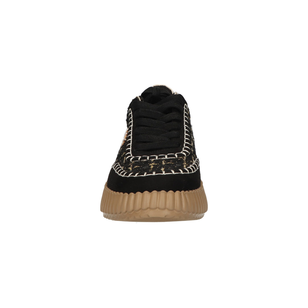 La Strada Sneakers Zwart Canvas Goud