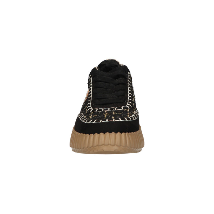 La Strada Sneakers Zwart Canvas Goud