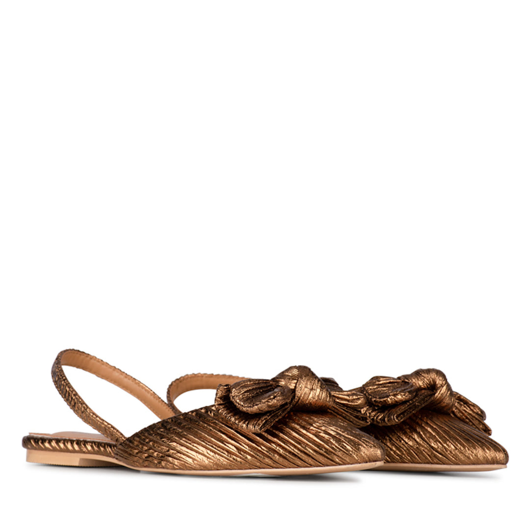 POSH by Poelman Slingback Pumps Bronze Loa