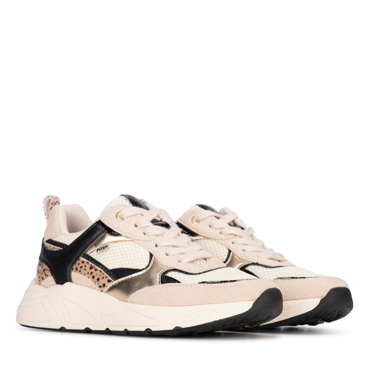 POSH by Poelman Sneakers Beige Caro Chunky
