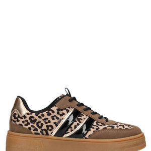 POSH by Poelman Sneakers Bruin Lily Leopard