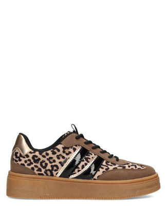 POSH by Poelman Sneakers Bruin Lily Leopard