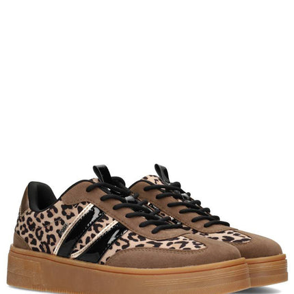 POSH by Poelman Sneakers Bruin Lily Leopard