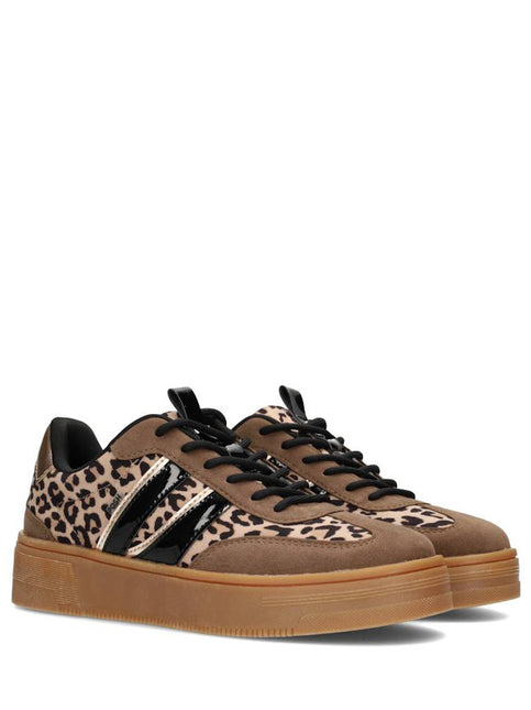 POSH by Poelman Sneakers Bruin Lily Leopard