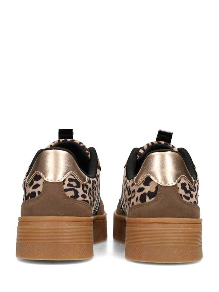 POSH by Poelman Sneakers Bruin Lily Leopard