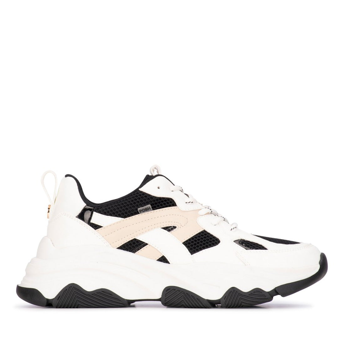 POSH by Poelman Sneakers Wit GIGI Beige combi
