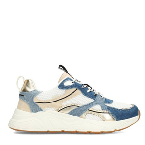 POSH by Poelman Sneakers Wit Kae Jeans blauw